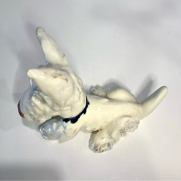 Austrian GOLDSCHEIDER MEISINGER Porcelain Scottie Dog Figurine 1930’s Signed - Picture 9 of 14